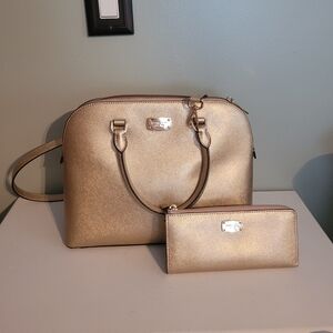 Michael Kors purse and wallet set